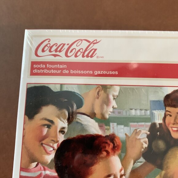 Coca Cola 1000 Piece Puzzle 1950s Soda Fountain Buffalo Games 2010 New Sealed - Picture 3 of 7